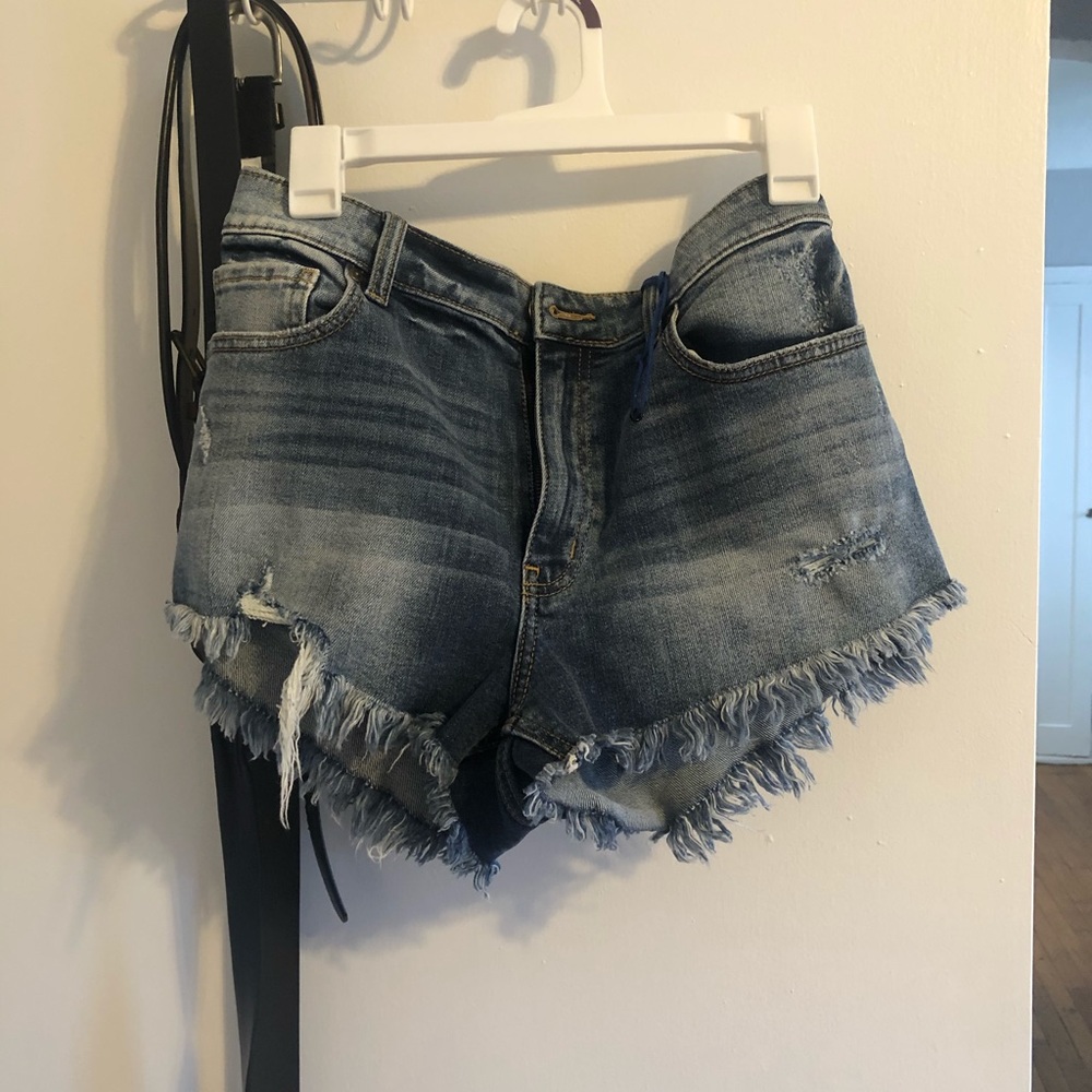 denim shorts